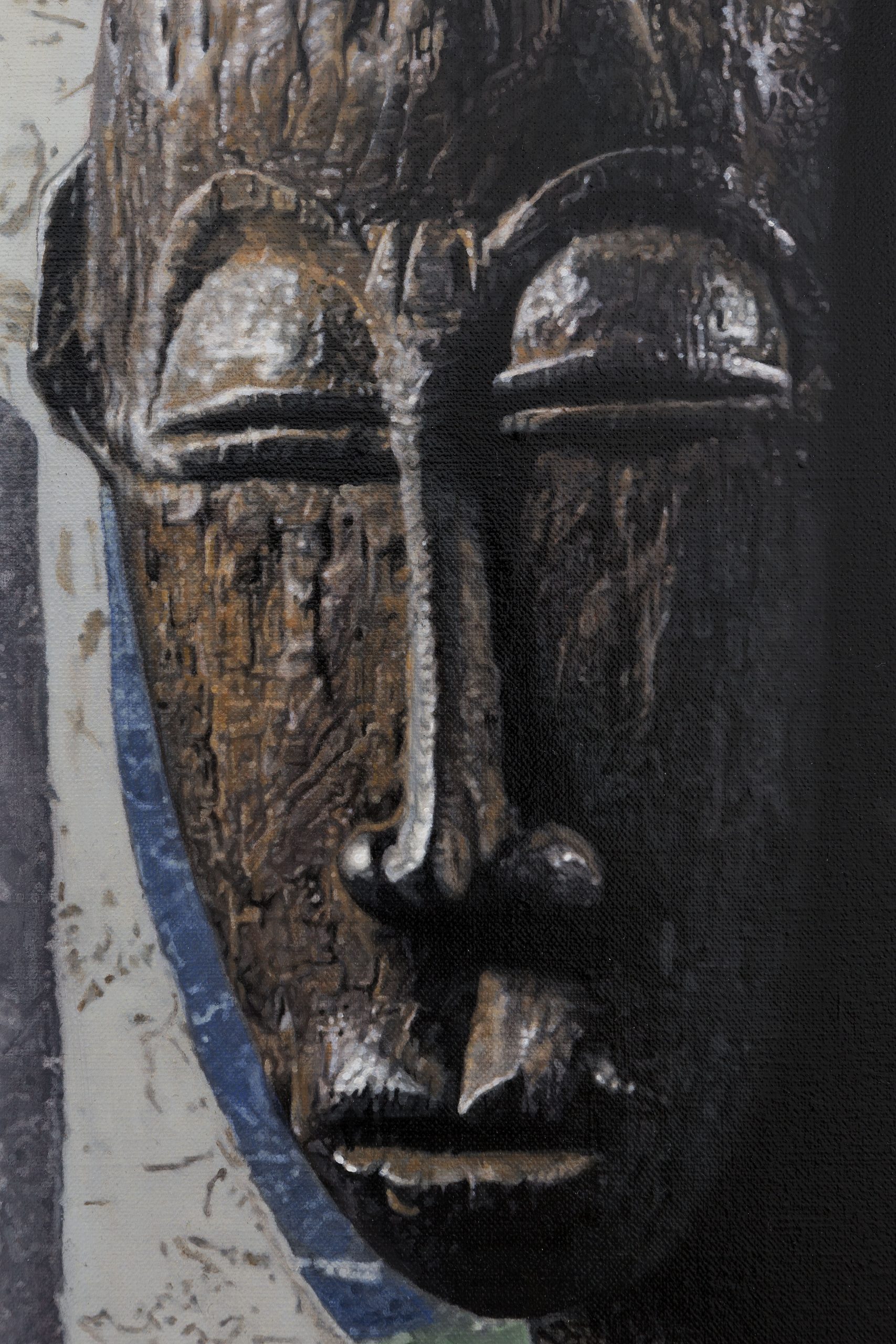 Evolution-Bodhisattva from the North Wall of Yulin Cave No. 025, Eket Mask  – 徐震 Xuzhen ART